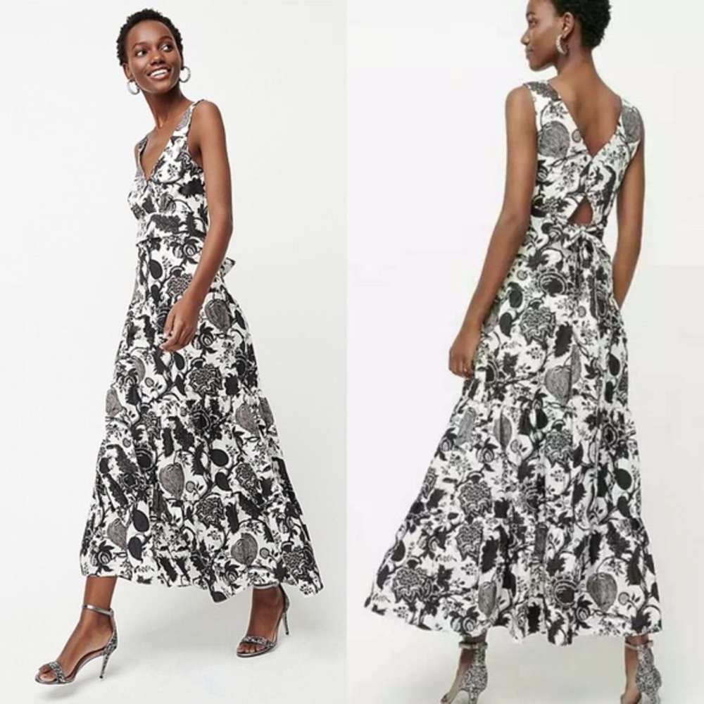 NWT Jcrew Tiered maxi - Ratti scarf paisley - 00